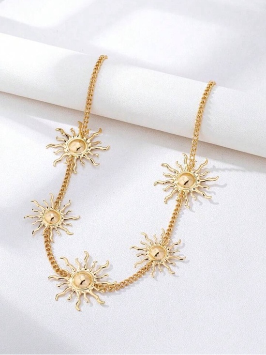 Gold Celestial Sun Chain Waist
Belt